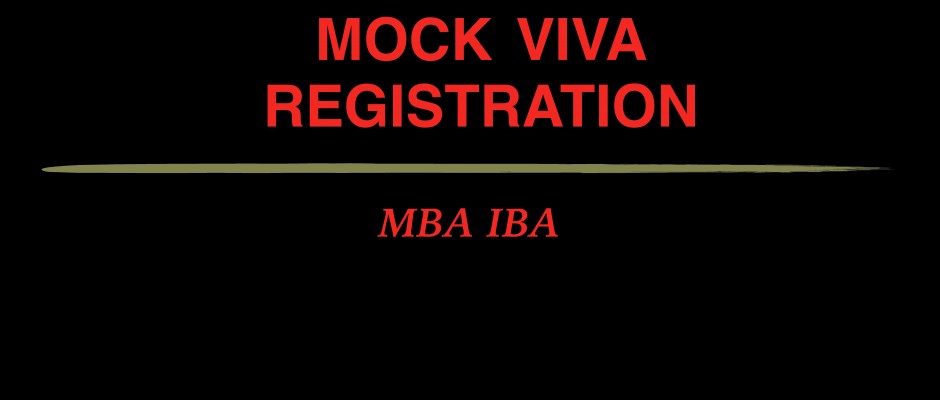 IBA MBA এর রিটেন ভালো হয়েছে ? মক ভাইভার জন্য ফ্রি রেজিস্ট্রেশন করুন !